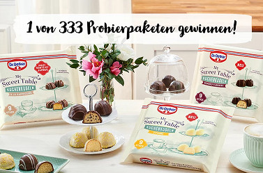 Dr Oetker My Sweet Table Kuchenkugeln Sorten Gewinnen Gratisproben