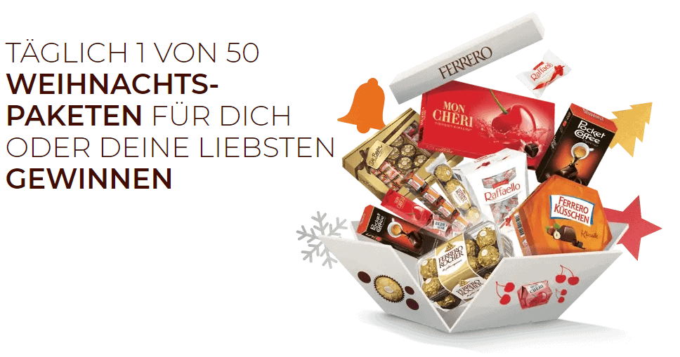 Ferrero Produktpaket gewinnen Produktproben & Gratiszugaben 2024