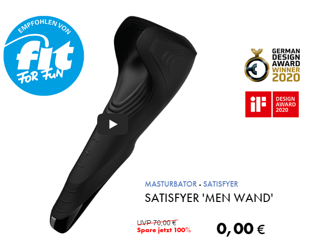 Satisfyer Men Wand Vibrator Geschenkt Gratisproben 2021